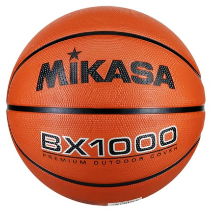 Mikasa BX1000 Premium Rubber Basketball - size: Size 7 - 29.5"