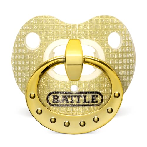 Battle Binky Oxygen Football Mouthguard | Maximum protection for safe secure fit, Built-in airflow channels, No boiling required, Advanced composite material - color: Yellow Diamond