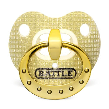 Battle Binky Oxygen Football Mouthguard | Maximum protection for safe secure fit, Built-in airflow channels, No boiling required, Advanced composite material - color: Yellow Diamond
