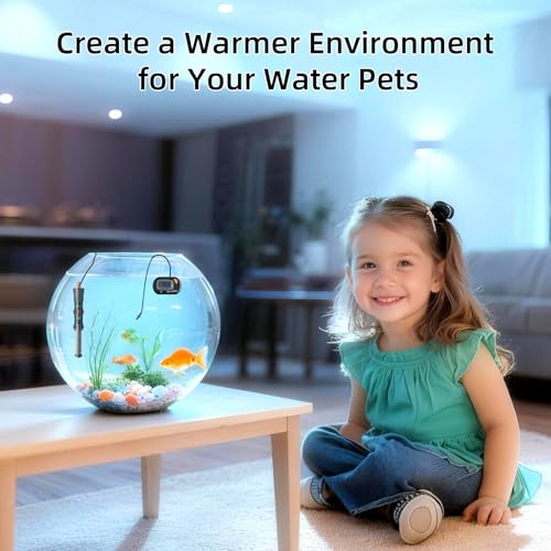 Aquarium Heater 25W/50W/100W/200W/300W, Adjustable Knob Fish Tank Heater with Digital Thermometer, Submersible Betta/Turtle Tank Heater for Freshwater and Saltwater Tanks - size: 25W for 1-5 gallon