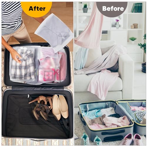 8x10 Inch Swimsuit Bags, 50 Pcs Poly Zipper Bags for Clothing，Plastic Packaging Bag for Small Businesses or Travel Storage, Clear Apparel Bag for Underwear, socks，towel | No Vent Holes - size: 50Pcs-8x10 Inch(Small)