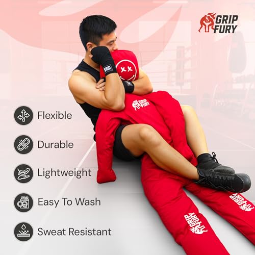 Unfilled 4ft Wrestling Dummy for Kids – Jiu Jitsu Grappling Dummy for Kids MMA Training & Punching Dummy