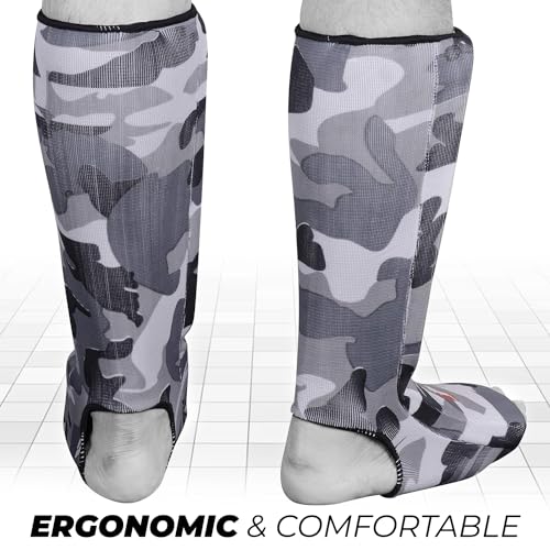 DEFY Shin Instep Foam Padded Shin Guard Protector Shin Support MMA Foot Protection Kickboxing