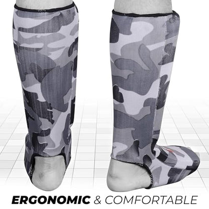 DEFY Shin Instep Foam Padded Shin Guard Protector Shin Support MMA Foot Protection Kickboxing