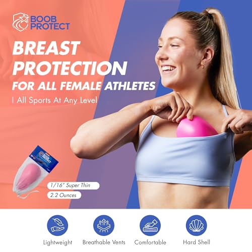 Universal Sports Bra Protective Inserts | Body-Contoured Breast Protection Cups | Any Sport. Any Level | Impact-Absorbing Chest Guard for Rugby, Soccer, Lacrosse, MMA & Basketball - size: X-Large
