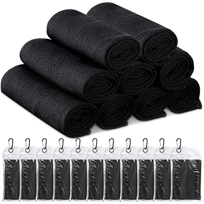 Redbaker 20 Pack Cooling Towels, 40"x12" Ice Breathable Soft Chilly Sweat Rag with Bags for Neck and Face Yoga Gym Running Golf Workout Sports Camping(Black) - color: Black
