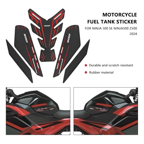 for Ninia 500 Z500 Ninja 500 SE ninja500 2024 2025 2026 New Accessories Side Fuel Tank Pads Protection Stickers Decals Fuel Tank Knee Pads Traction Pads Fuel Tank Pads Anti-slip side fuel tank sticker