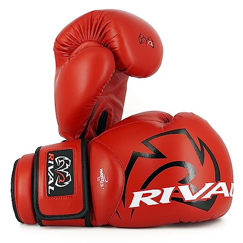RIVAL Boxing RS4 2.0 Aero Sparring Gloves, Hook and Loop Closure - Multi-Layered, Low-Density Foam Padding and Soft Inner Lining - color: Red, size: 12 oz.