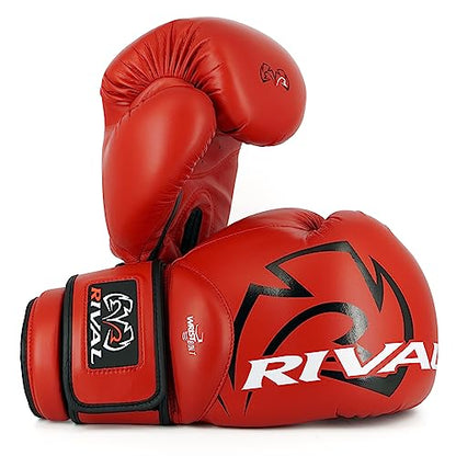 RIVAL Boxing RS4 2.0 Aero Sparring Gloves, Hook and Loop Closure - Multi-Layered, Low-Density Foam Padding and Soft Inner Lining - color: Red, size: 12 oz.