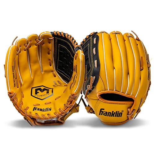 Franklin Sports Field Master Baseball Glove - color: Tan, style: 10.5" - Basket Web