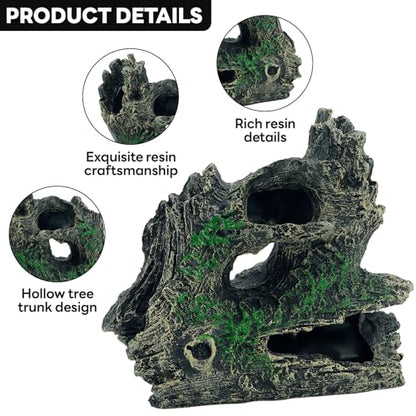 Aquarium Driftwood–Lightweight Fish Tank Decoration, Betta Fish Hideout Cave Turtle Reptile Hideout, Ornaments for Freshwater Tanks