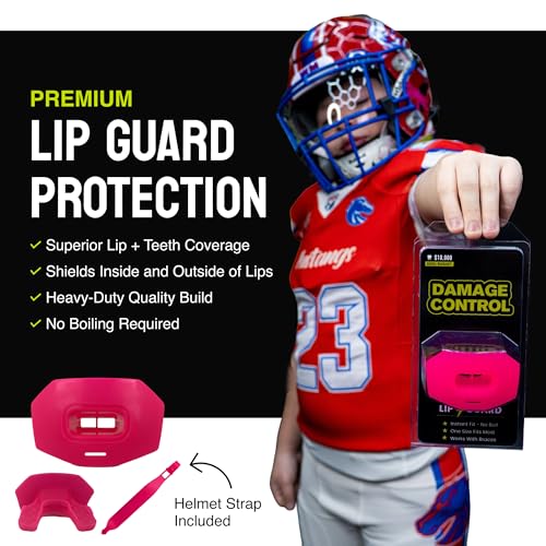 DAMAGE CONTROL Youth Football Mouth Guard – Hot Pink - color: Hot Pink