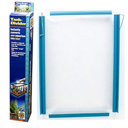 Penn-Plax Aqua Life Tank Divider - Super Size Aquarium Separator - Instantly Converts One Tank into Two, Easy Setup for Fish Breeding, Isolation, Aggression Control & Water Flow 11 3/8 x 17 1/2 Inches