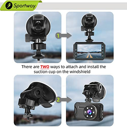S30 Dash Cam Suction Mount (2nd Gen) with 10pcs Joints for REXING,Z-Edge,Old Shark,YI,KDLINKS,Falcon Zero,Transcend,Crosstour,VANTRUE,GoPro Hero and Most Other Dash Cameras DVR GPS