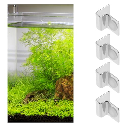 BESPORTBLE 12pcs Aquarium Lid Brackets Fish Tank Cover Clips for Secure Glass Support Easy Installation Suitable for Rimless Aquariums