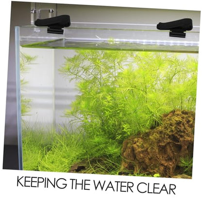 6pcs Aquarium Tube Clamp Fish Tank Hose Holder Clip Filtration Hose Clip for Water Pipe Fixing Replacement - color: Black