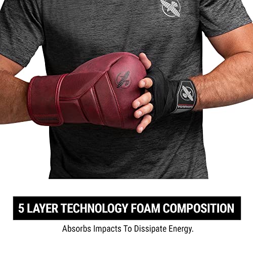 Hayabusa T3 LX Leather Boxing Gloves | Leather Boxing Gloves, Training Gloves Men and Women, Sparring Gloves, Heavy Bag Gloves, 16oz Boxing Gloves, Muay Thai Gloves - color: Crimson, size: 16oz