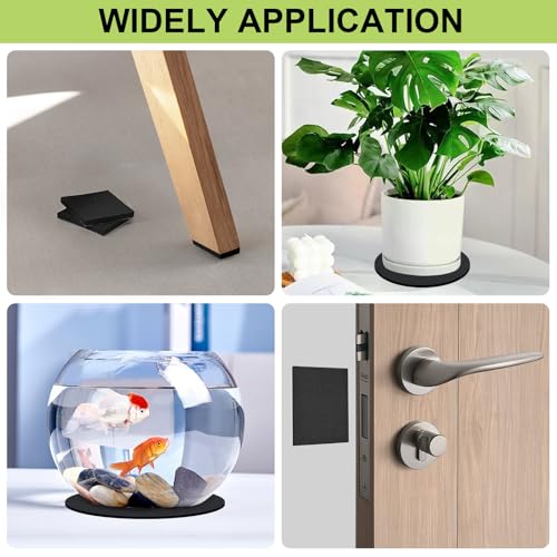 8 Pcs Adhesive Foam Padding Sheets 4” X 4” X 1/8”/3mm Thick,Black Closed Cell CR Foam Pads Anti-Slip,Neoprene Rubber Pad Self Stick for Furniture Protection,Containers,Halloween Decor,