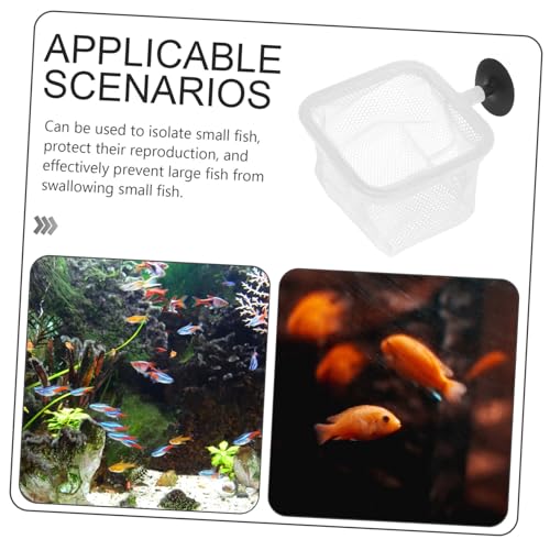 BESPORTBLE 5pcs Fish Tank Net Mesh Separator Cups for Fish Breeding and Easy to Clean Aquarium Divider