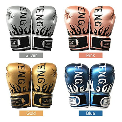 HXBER Boxing Gloves Kick Boxing Training Gloves Youth Muay Thai Punching Bag Mitts Boxing Practice Equipment for Punch Bag Sack Boxing Pads Age 8 to 14 Years Old