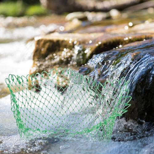 FOMIYES Fishing Landing Net Replacement Mesh, Thickened Large Catching Net Head, Sturdy Fish Landing Mesh for Freshwater and Saltwater Fishing, Portable Fish Catch Basket Accessory