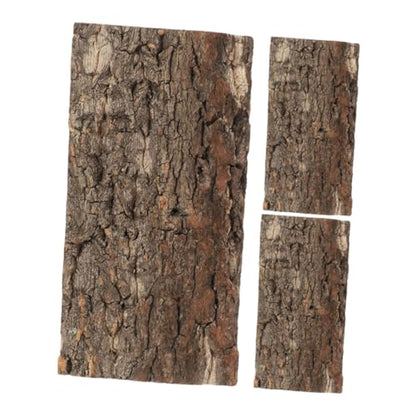 3pcs Bark Background for Reptile Terrariums Decor for Fish Tanks Comfortable Habitat for Snakes Lizards More