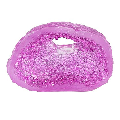 Penn-Plax Deco-Replicas Crystal Cave Aquarium Decor - Crystal Ornament with Hiding Space - Ideal for Territorial Fish - Durable Resin for Fresh & Saltwater Tanks - Amethyst Purple, 3.9 x 2.8 x 4.2 in