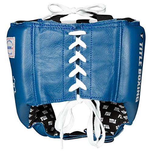 Title USA Boxing Amateur Competition Headgear (Open Face) - Boxing Headgear, MMA Gear, Headgear Boxing Sparring Taekwondo Karate, Boxing Head Gear, Sparring Headgear - color: Blank Blue, size: Large