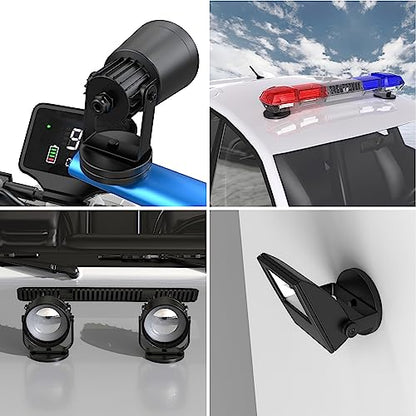 Magnetpro 2 Pieces Strong Rubber Coated Mounting Magnets Anti-Scratch & Anti Corrosion, Over 65 LB Adhesive Power, with 1/4"-20 Stainless Steel Thread Hole and Screw for PTZ, Camera
