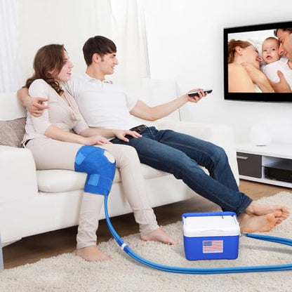 Cold Therapy Machine System for Knee After Surgery Recovery.