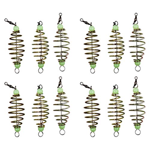 24Pcs Fishing Bait Trap Cage Feeder Basket Holder Coarse Lure Feeder Carp Lure Fish Accessories