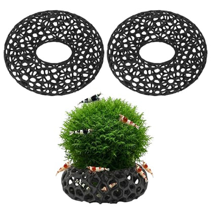 2Pcs Aquarium Shrimp Cave Set, Shrimp Hides, Shrimp Tank Accessories, Aquarium Cave for Fish Tank Caves and Hiding Spots