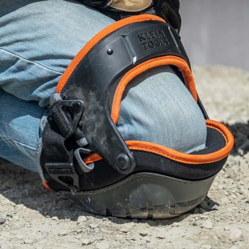 Klein Tools 60491 Knee Pads, Hinged Gel Foam, Black - size: Standard