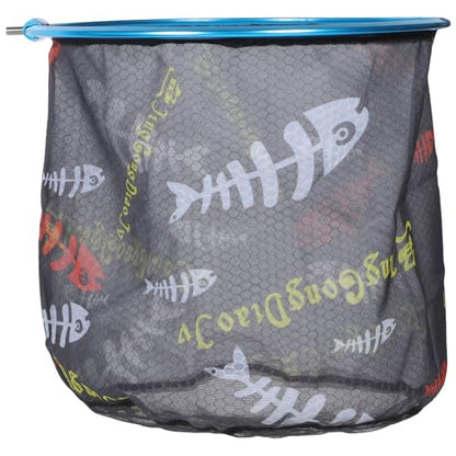 ABOOFAN Fishing Landing Net Head Replacement, 35cm Diameter Round Fish Netting Catching Tool for Freshwater and Saltwater, Sturdy Mesh Fish Land Net for Outdoor Anglers Random Color
