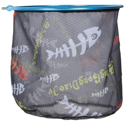 ABOOFAN Fishing Landing Net Head Replacement, 35cm Diameter Round Fish Netting Catching Tool for Freshwater and Saltwater, Sturdy Mesh Fish Land Net for Outdoor Anglers Random Color