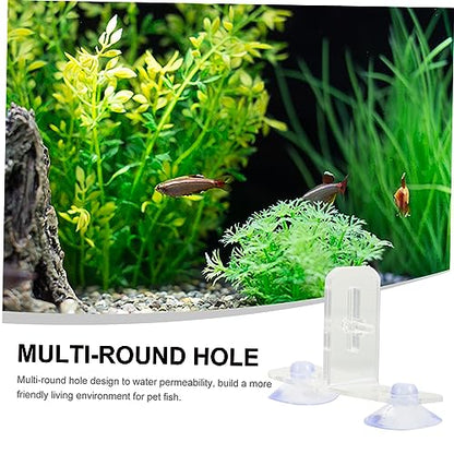 4 Sets Fish Tank Divider Clips Aquarium Separation Board with Suction Cups Insulation Divider for Mixed Breeding Easy Installation Transparent Design