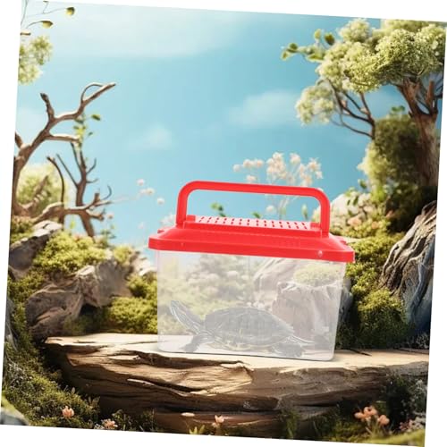 BESPORTBLE Portable Fish Tank Handheld Turtle Box for and Pets Lightweight Leakproof Transport Container for Outdoor Adventures and Travel
