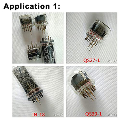 100 Pieces 1.0mm /0.039inch Diameter Tube Socket Pins Nixie/VFD Tube Socket Female Pin for IN12 IN18 QS27-1 QS30-1 SZ4-1 YS27-3 etc