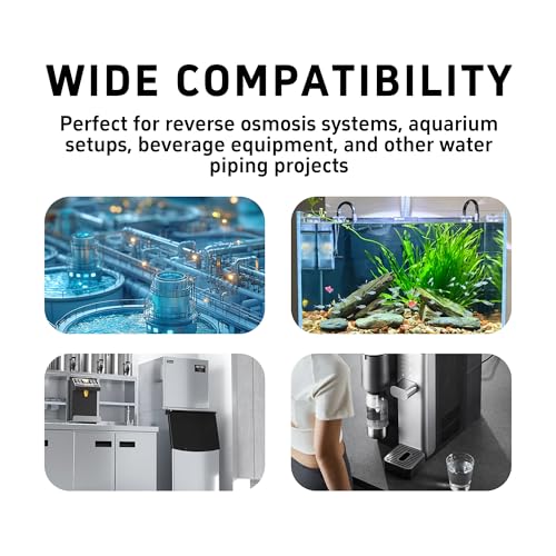 3/8 Inch Stem Elbow Connector, 90 Degree Push to Connect Plastic Quick Fittings for Water Pipe, Reverse Osmosis System, Aquarium Tubing, Easy Plug-In Elbow Joint, White (5 Pack) - size: 5 Pack