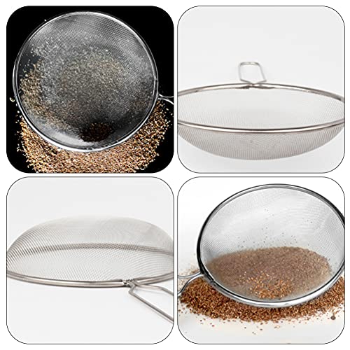 STOBOK 2pcs Pet Sand Shovel Reptile Sand Scoop Mesh Skimmer Scooper Pet Poo Shovel Kitchen Strainer Cat Litter Scoop Mesh Strainer Premium Sand Shovel Climbing Pet Barbed Wire Fine Mesh