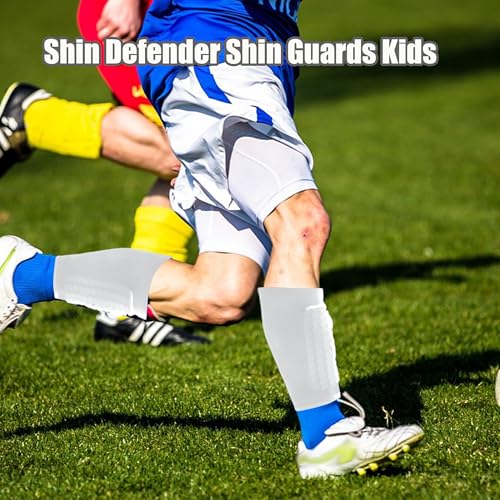 Soccer Shin Guards Pads for Youth Adult - color: White, size: X-Small