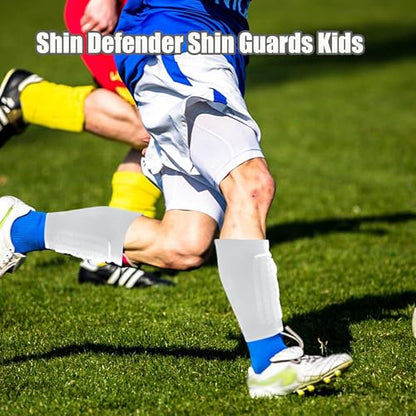 Soccer Shin Guards Pads for Youth Adult - color: White, size: X-Small