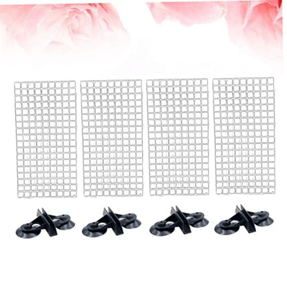 Beaupretty 2sets Fish Tank Divider Spliced Lattice Plate Aquarium Accessories Suction Cups for Betta Fish Random Color