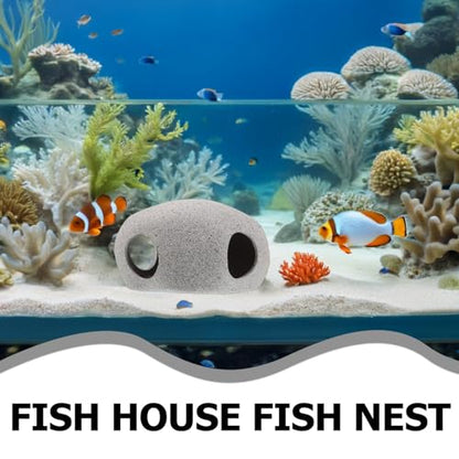 SUPVOX Aquarium Shelter House Small Cave for Fish Tank Porous Hollow Fish Hiding Breeding Tube Decorative for Shrimp and Cichlid in Freshwater Aquariums