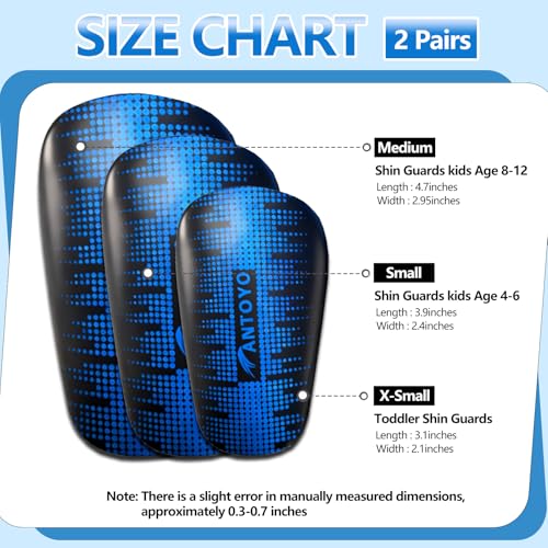 Mini Shin Guards Soccer Kids,Small Protective Gear with Fixed Straps - color: Bule Stars, size: S(H: 3.9 in,W: 2.4 in)