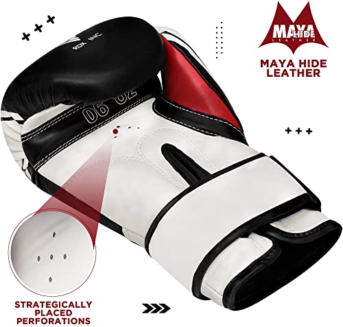 RDX Kids Punching Bag 2FT, Unfilled Set for Boys Girls, Non Tear Maya Hide Leather Junior Hanging Bag, Kickboxing MMA Muay Thai Taekwondo Karate Home Gym Strength Training