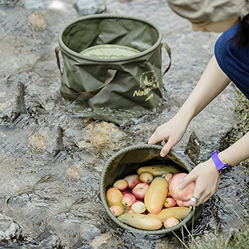 Naturehike Multifunctional Collapsible Water Basin, Folding Tub, Portable Bin, Lightweight Foldable Bucket with Handles for Camping, Dish Washing, Laundry, Fishing, Hiking