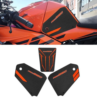 for RC 390 2017-2022 Tank Pad Motorcycle Accessories Protector Sticker Decal Gas Knee Grip Tank Traction Pad Side New Pattern rc390
