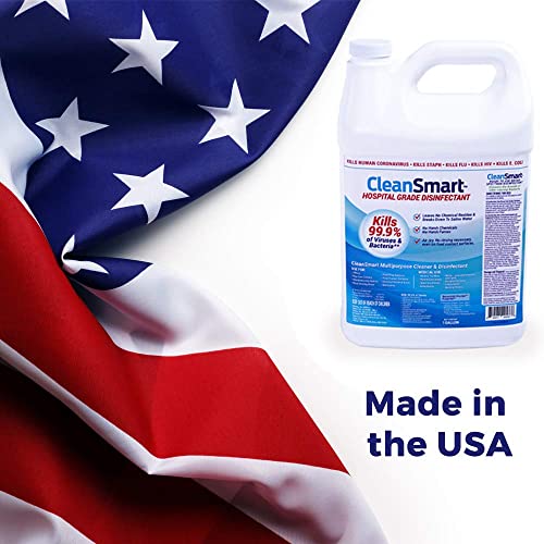 CleanSmart Hospital Disinfectant, Hypochlorous Acid, 23 oz (6 pack) | Kills 99.9% of Viruses and Bacteria, EPA Registered, Professional Strength Sanitizer for Businesses, Schools, and Restaurants - size: 23 Fl Oz (Pack of 6)