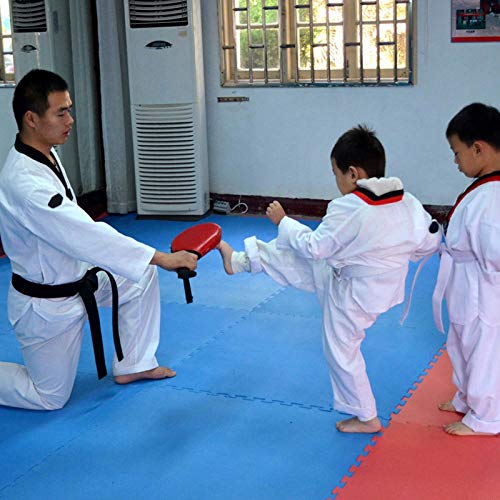 Martial Arts Training Target for Kickboxing and Karate, a Double Kick Pad with Two Striking Leaves for TKD Practice Kicking Pad Drills for Adults and Youth
